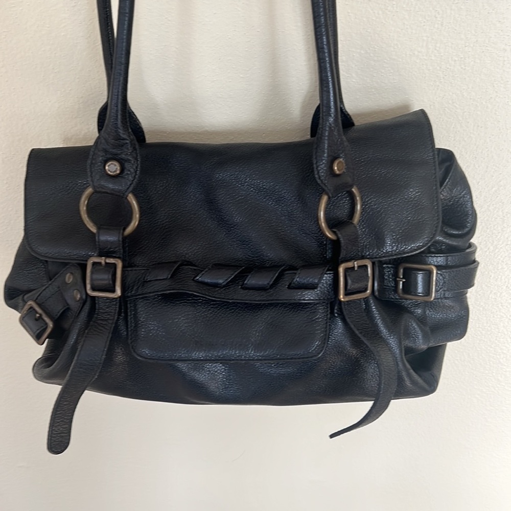 Plinio Visona black shoulder bag